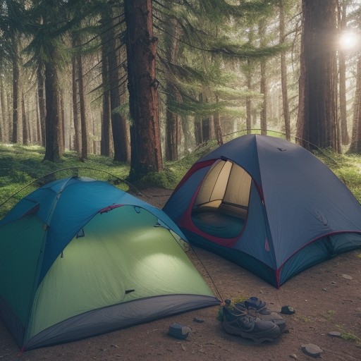 【天気予報】晴天の日の登山計画 | 持っていく道具と歩くコース をイメージした 夏、ハイキング の写真
