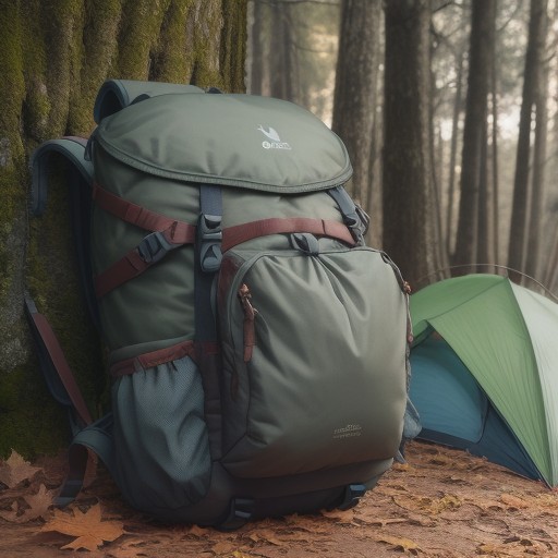 【バックパック】携帯用バッグに荷物をまとめる | 山道を歩くための収納術 をイメージした 秋、ハイキング の写真