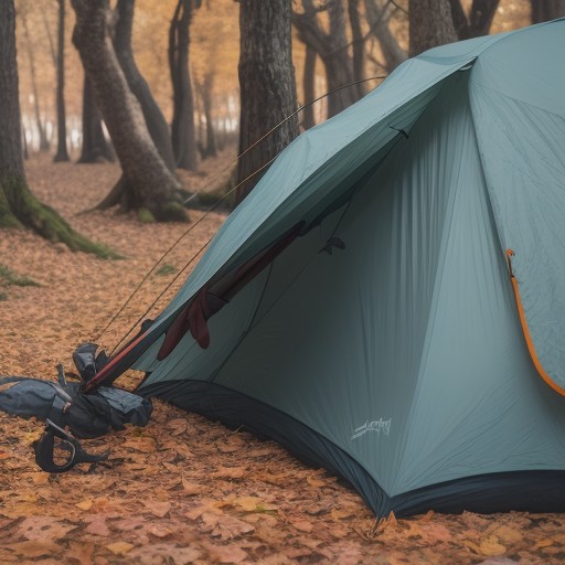 【登山杖】軽量モデルで足取りを軽くする | 紅葉が色づく山道を歩く をイメージした 秋 の写真