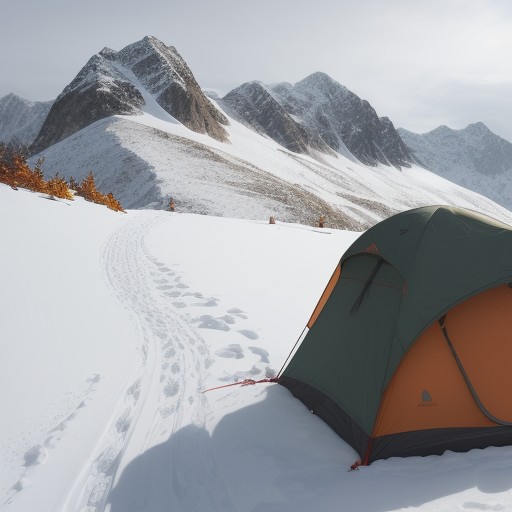 【登山】目標の高度差を克服した達成感 | 山頂から眺める紅葉の景色 をイメージした 秋、冬、山 の写真