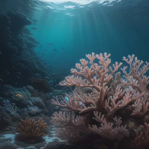 【海水魚】サンゴ礁の岩場に集まる姿 | 生存をかけた餌の取り合い をイメージした自然風景の写真
