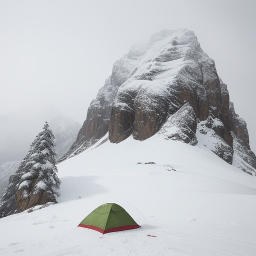 【山の天気予報】積雪の状況を確認する | 冬山登山の計画と注意点 をイメージした 冬、雪景色、山 の写真
