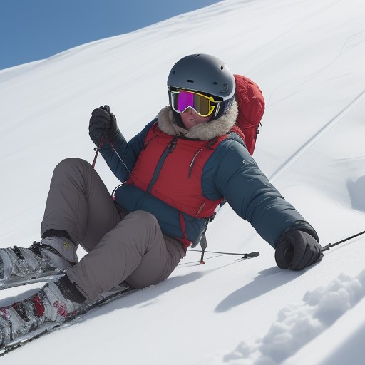 【スキー】雪山の斜面を高速で滑り降りる速度 | 滑走中に広がる視界と体感 をイメージした 冬、雪景色 の写真