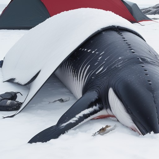 【クジラ】海中で魚の群れを追う捕食の瞬間 | 冬の北海道での観察記録 をイメージした 冬 の写真