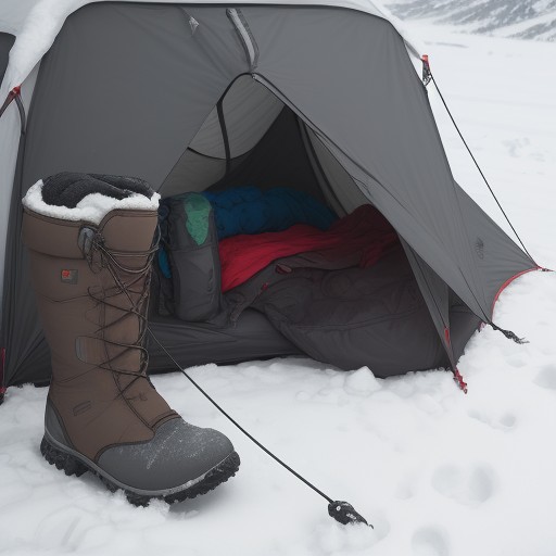【山中気温】高地の寒さに備える装備 | 冬の雪山を歩くための服装 をイメージした 冬、雪景色、ハイキング の写真