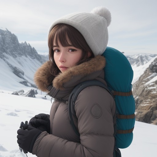 【雪山防寒】冬の登山の服装 | 保温性を高めて体温を維持する重ね着方法 をイメージした 冬、雪景色、山 の写真