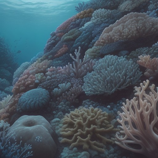 【海洋生態系】海の中に住む生き物の様子 | 環境の変化が生き物に与える影響 をイメージした 夏 の写真