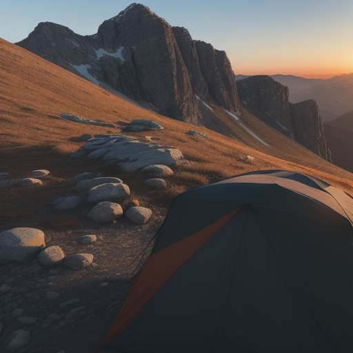 【登山ルート】天候に合わせて使い分ける | 秋の山歩きと安全確保のポイント をイメージした 秋、山、ハイキング、夕日 の写真