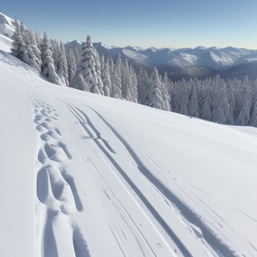 【スキー】雪山をスピードに乗って滑り降りる感覚 | コース選びのポイント をイメージした 雪景色、冬 の写真
