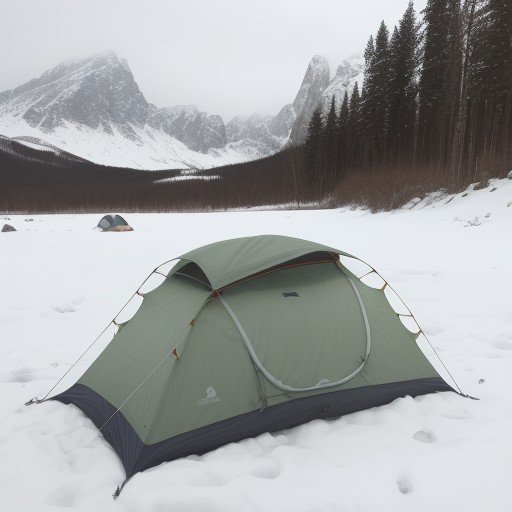 【キャンプ用具】冬の山で使う寝袋 | 風を防ぐための道具一覧 をイメージした 冬、山 の写真