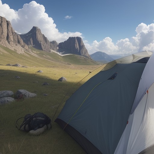 【天気予報】晴天の日の登山計画 | 持っていく道具と歩くコース をイメージした 夏、ハイキング の写真