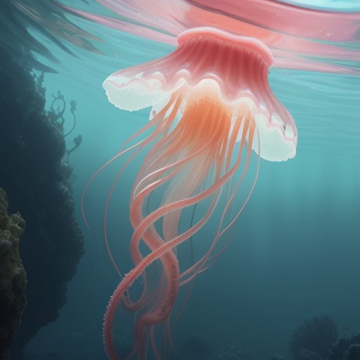 【クラゲ】傘状の体が海に浮かぶ様子 | 生態や特徴についてまとめた記録 をイメージした 夏 の写真