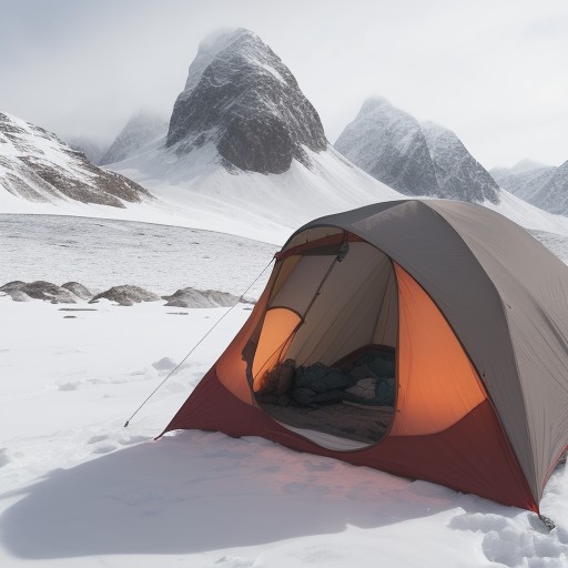 【防寒ウェア】冬の登山で体温を保つ服装 | 素材選びと重ね着のコツ をイメージした 冬、雪景色、山 の写真