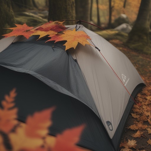 【登山杖】軽量モデルで足取りを軽くする | 紅葉が色づく山道を歩く をイメージした 秋 の写真
